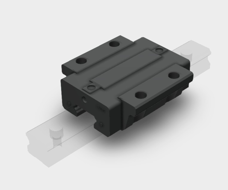 30mm Four Hole Flange Carriage , low profile    