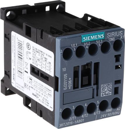 Contactor. AC-3. 4kW/400V. 1NO. 24V AC.