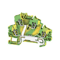 Weidmuller ZDK 2.5-2PE Z-series PE terminal Double-tier terminal 2.5 mm² Tension-clamp connection Green/yellow