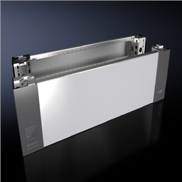 VX Base/plinth corner piece with panel Front and rear H200 mm for w800 mm stainless steel
