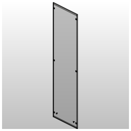VX Side panel screw-fastened for HD: 1800x600 mm sheet steel