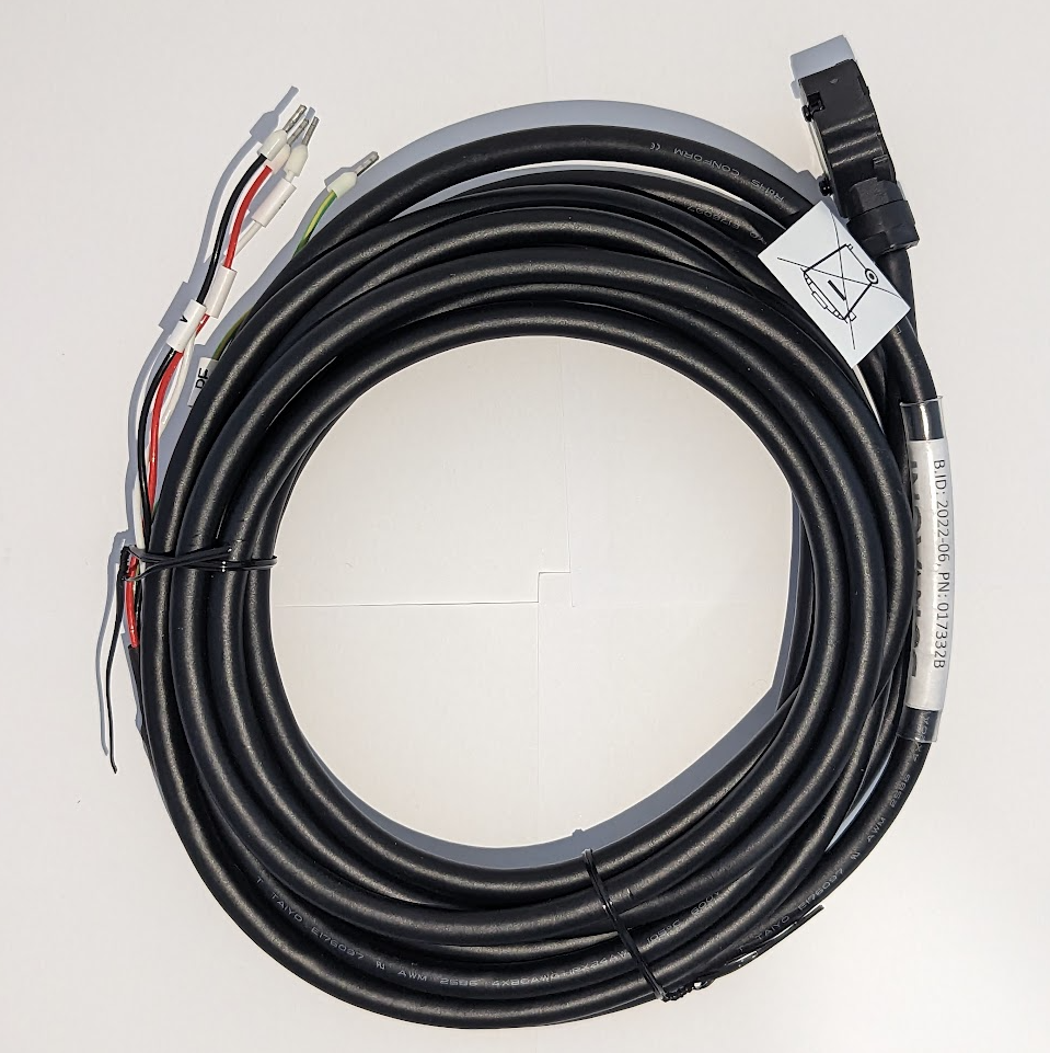 3m Encoder Cable Rear Outlet, MS1H1 and MS1H4 Servo motors