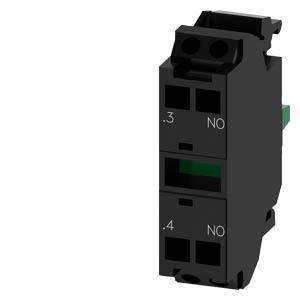 Contact module with 1 contact element, 1 NO, spring-type terminal, for front plate mounting, Minimum order quantity 5 or a multiple thereof