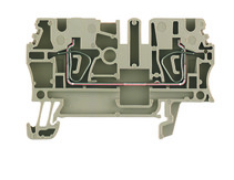 Weidmuller ZDU 2.5 Feed-through terminal Tension-clamp connection 2.5 mm² dark beige