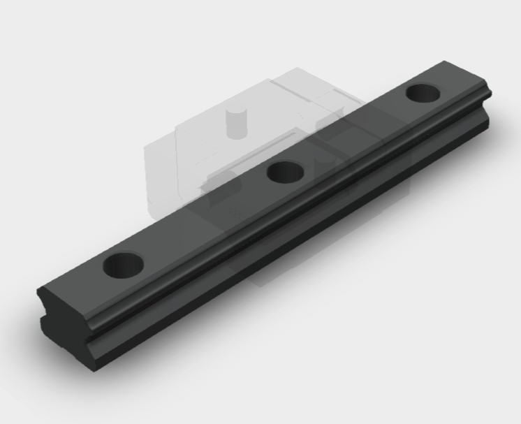 Rail Size25 length 760, hole pitch 60mm,  M6 counterbore top mount, E=20/20
