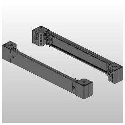 VX Base/plinth Front/Rear + corner piece 100mm for 800mm Cabinet