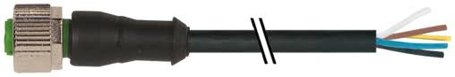 Murr Sensor Cable M12 5P Female Straight PVC Blk 20mtr