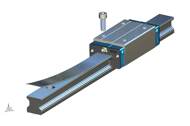 Rail Size15, length 1600, hole pitch 60mm, M4 counterbore top mount, E=20/20