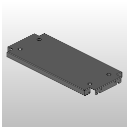 VX Base/plinth trim panel side H200mm for D600mm