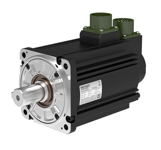 Inovance servo motor.  Frame 100mm. Medium Inertia. 200V. 1Kw. Rated Torque 3.18Nm. Rated Speed 3000rpm. 23Bit multiturn encoder. IP65 (shaft IP54). keyed shaft. oil seal. with brake
