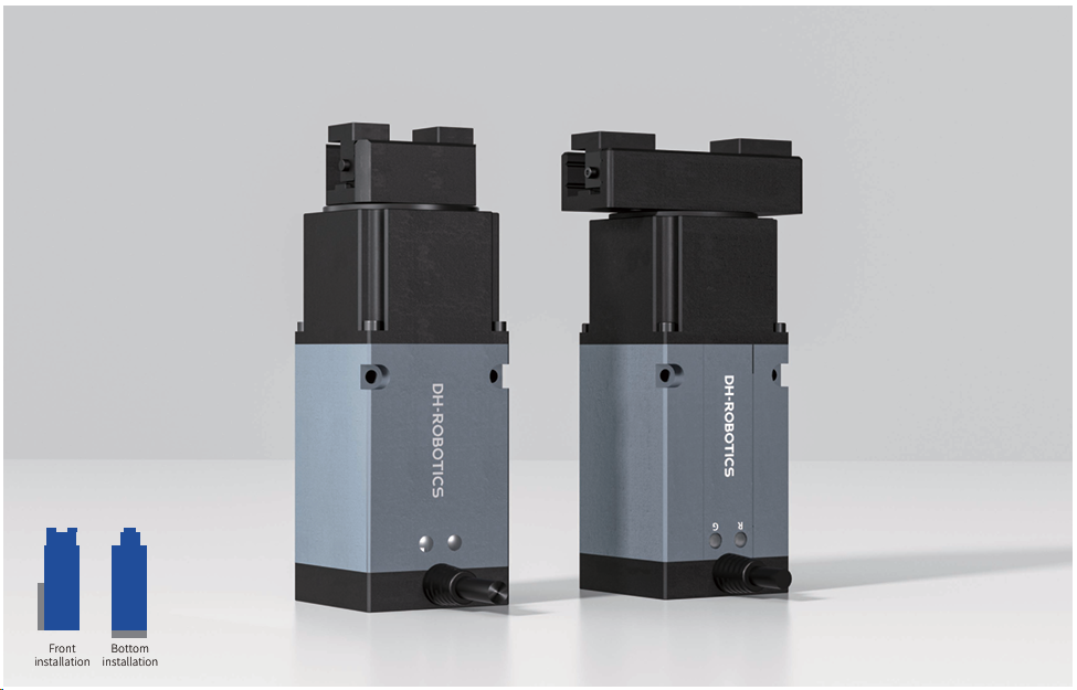 DH-Robotics RGD Series electric infinite rotation electric gripper, with brake, Comms Modbus  (RS485) 10-35N gripper force, 30mm max stroke. rotation 1500 Degree/Sec, Recommended workpiece 0.35 Kg. Cable from bottom 3m,No  Fingers, No Flange