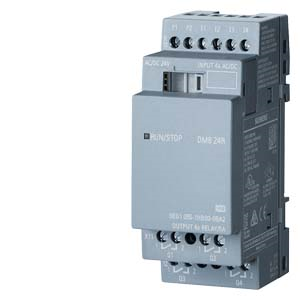 LOGO! DM8 24R expansion module, PS/I/O: 24V/24V/relay, 2 MW 4 DI/4 DO, AC/DC/NPN input for LOGO! 8