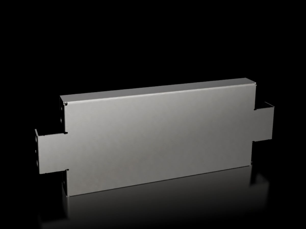 VX Base/plinth trim panel side H100 mm for D400 mm stainless steeL