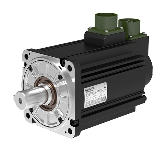 Inovance servo motor. Frame 100mm. Medium Inertia. 200V. 1Kw. Rated Torque 3.18Nm. Rated Speed 3000rpm. 23Bit multiturn encoder. IP65 (shaft IP54). keyed shaft. oil seal. with brake