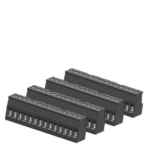 SIMATIC S7-1200. spare part I/O terminal block tin-coated CPU 1211C/1212C on input side (4 units with 14 screws each)