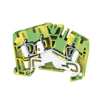 Weidmuller ZPE 4-2/3AN Z-series PE terminal Rated cross-section 4 mm² Tension-clamp connection green