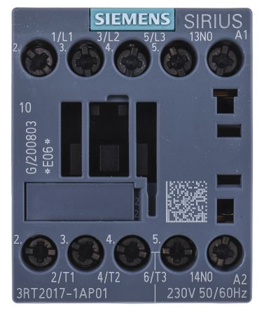 Contactor. AC-3. 5.5kW/400V. 1NO. 230V A
